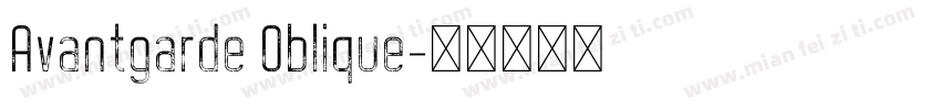 Avantgarde Oblique字体转换